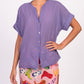 CAMICIA IN MUSSOLA S26CL37 VIOLA TENSIONE IN.