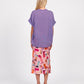 CAMICIA IN MUSSOLA S26CL37 VIOLA TENSIONE IN.
