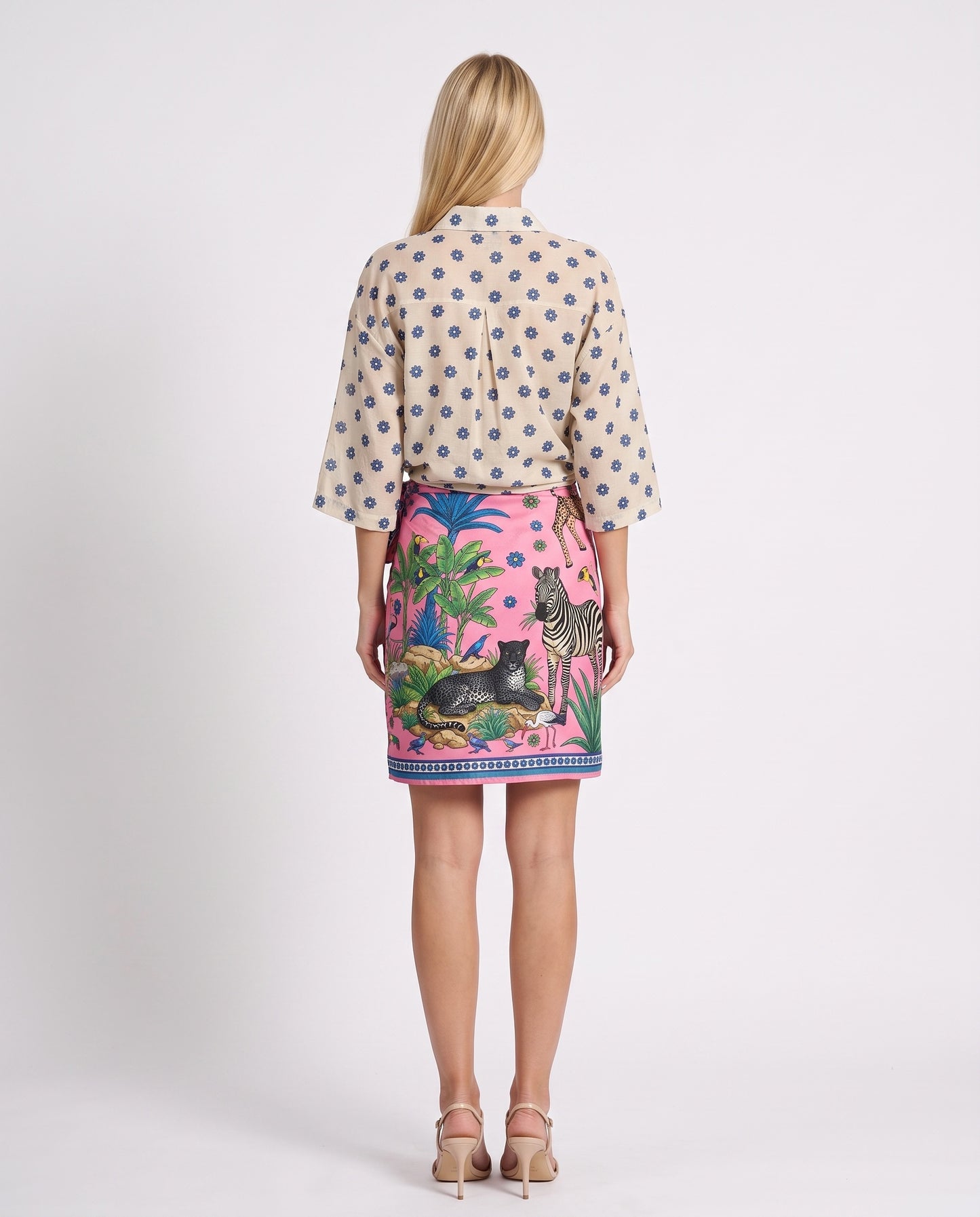 CAMICIA MISTO SETA 40006 FIORELLINI TENSIONE IN.