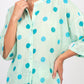CAMICIA PE260528 TURCHESE/POIS TENSIONE IN.