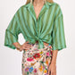 CAMICIA RIGHE 40008 TIFFANY/VERDE TENSIONE IN.