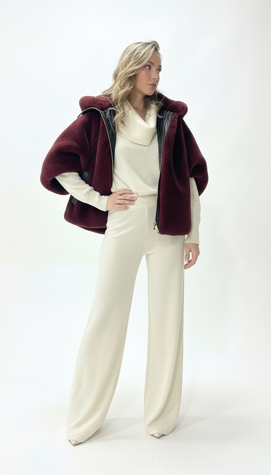 CAPPA IN PELLICCIA ECOLOGICA 12519095G VINO MOTEL.