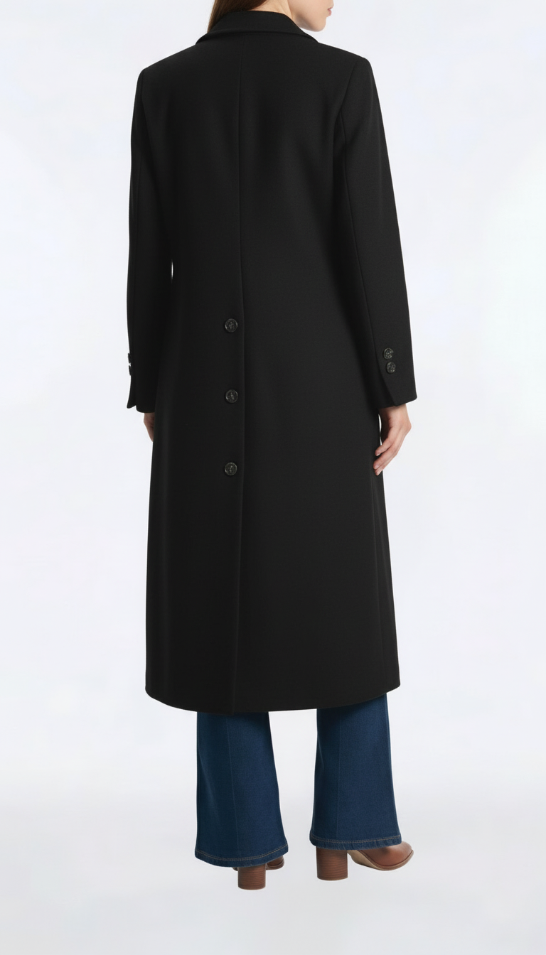 CAPPOTTO IN MISTO LANA CP48TNSN-AI25 NERO TENSIONE IN.