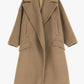 CAPPOTTO OVERSIZE CON TASCHE A PATTA CAMMELLO KG26IIK IMPERIAL.