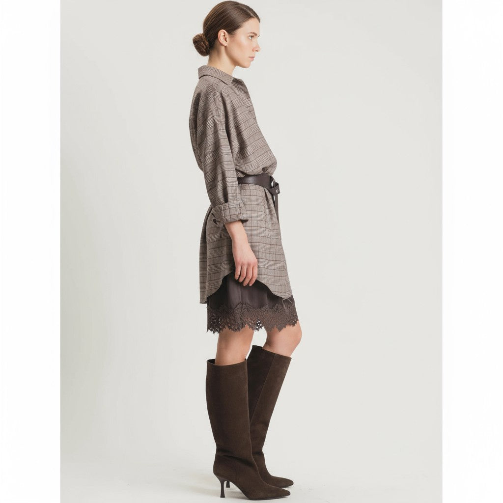 CHEMISIER PRINCIPE DI GALLES  W25X984 MOTEL.