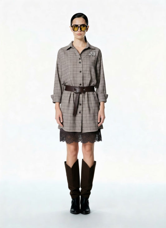 CHEMISIER PRINCIPE DI GALLES  W25X984 MOTEL.