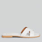 CIABATTINA OVYE IN PELLE T10CR01 BIANCO