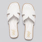 CIABATTINA OVYE IN PELLE T10CR01 BIANCO