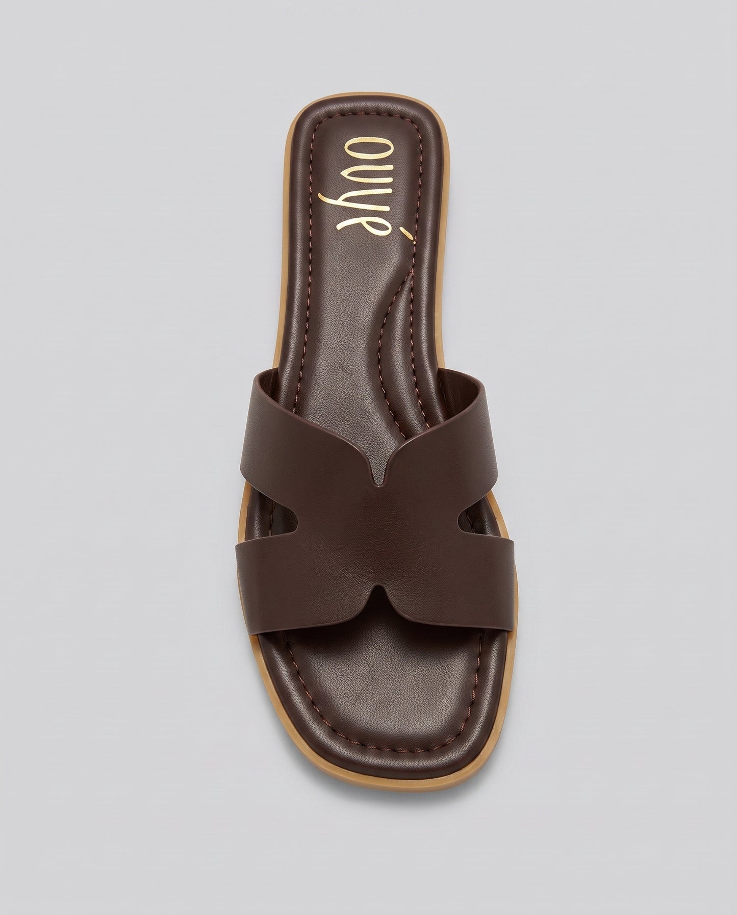 CIABATTINA OVYE IN PELLE T10CR01 MORO