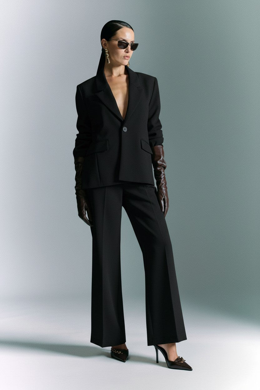 COMPLETO BLAZER E PANTALONE JBF7KSB NERO IMPERIAL.