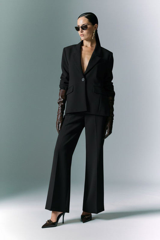 COMPLETO BLAZER E PANTALONE JBF7KSB NERO IMPERIAL.