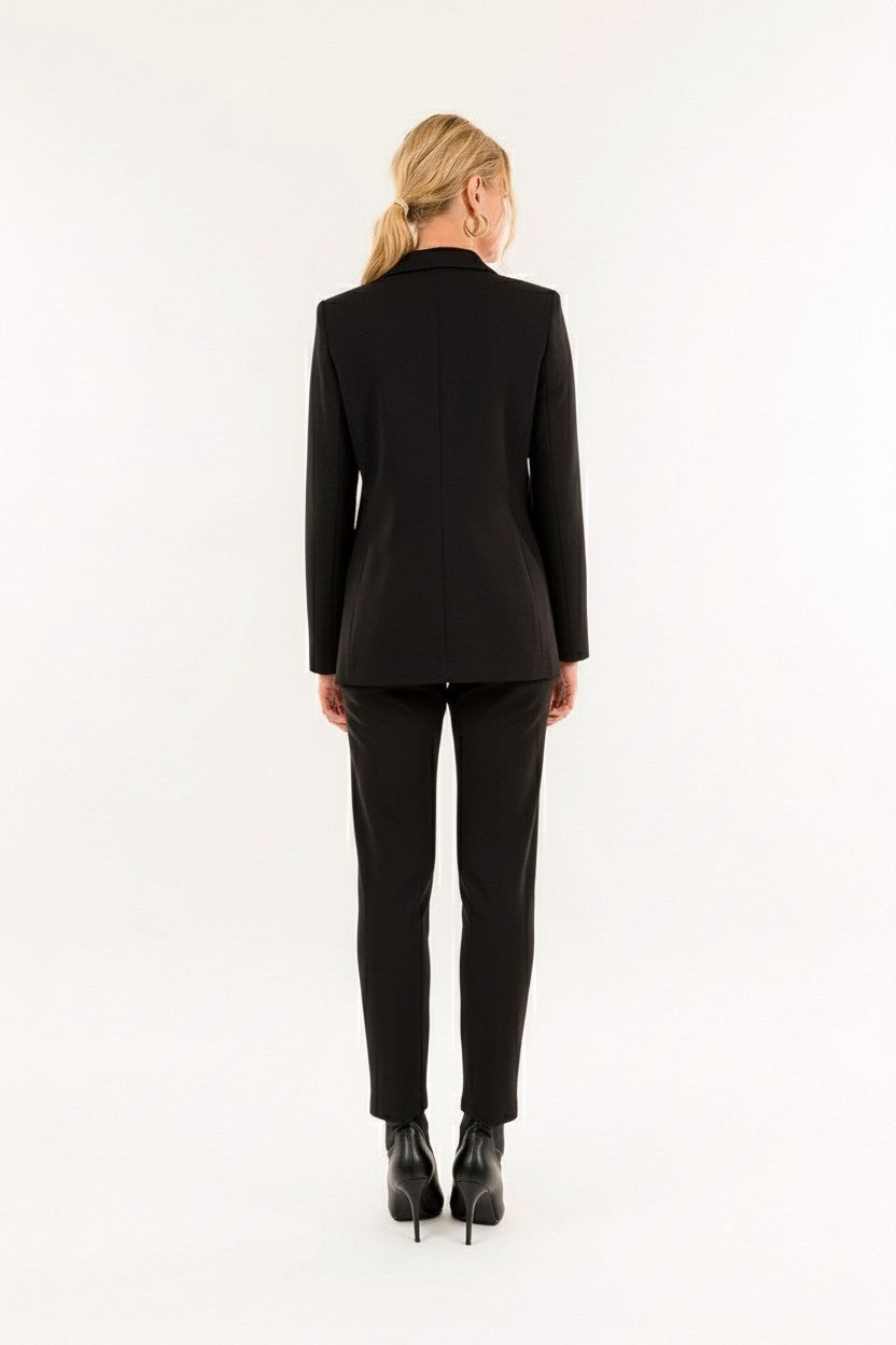 COMPLETO GIACCA E PANTALONE SLIM CO210C NERO KONTATTO