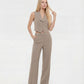 COMPLETO GILET E PANTALONE GESSATO LC28LAF FANGO IMPERIAL.