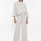 PANTALONI AMPI IN MAGLIA CON COULISSE P3025789 CIOCCOLATO IMPERIAL.