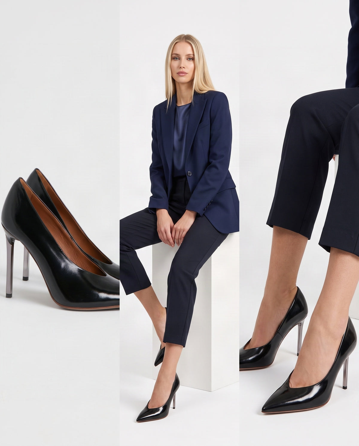 DÉCOLLETÉ IN PELLE EG3006 NERO OVYE