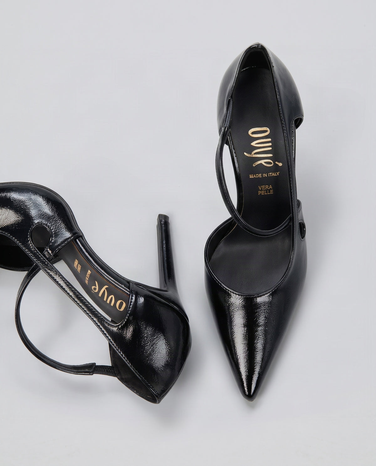 DÉCOLLETÉ IN PELLE LF1742 NERO OVYE