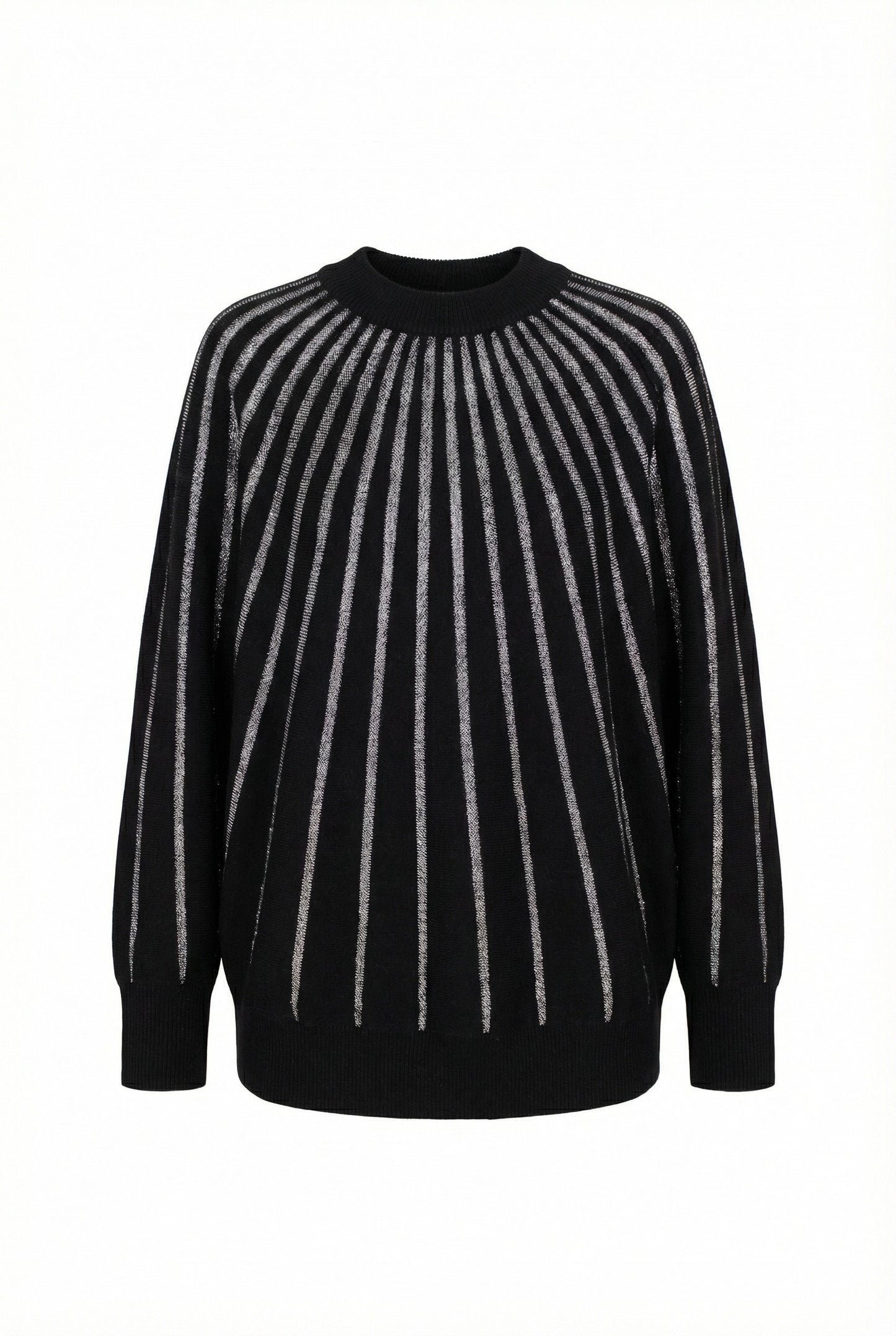 MAGLIA A PIPISTRELLO  XL66727 NERO D'ELLE.