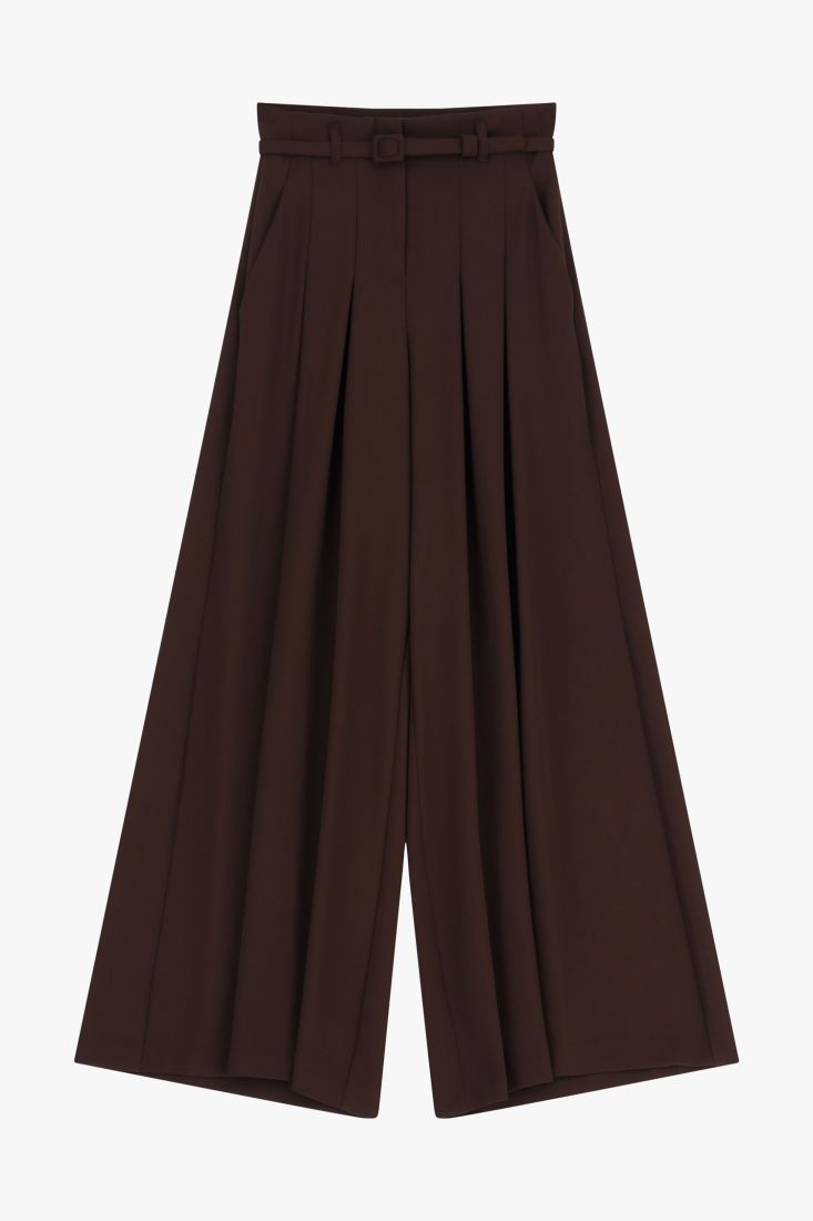 Pantaloni ampi con pinces simmetriche EBANO IMPERIAL.