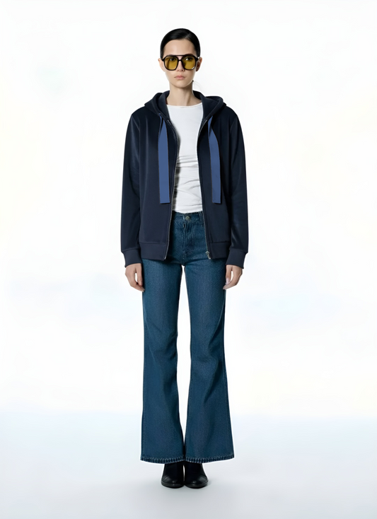 GIACCA FELPA 7182 BLU TENSIONE IN