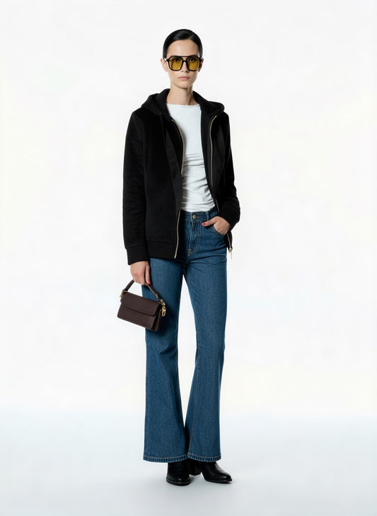 GIACCA FELPA 7182 NERO TENSIONE IN.