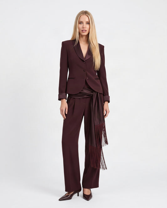 GIACCA MONOPETTO JCC9MAW PLUM NOIR IMPERIAL.