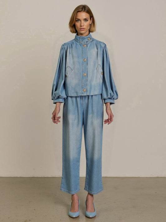 GIACCA S25J439 DENIM TENSIONE IN.