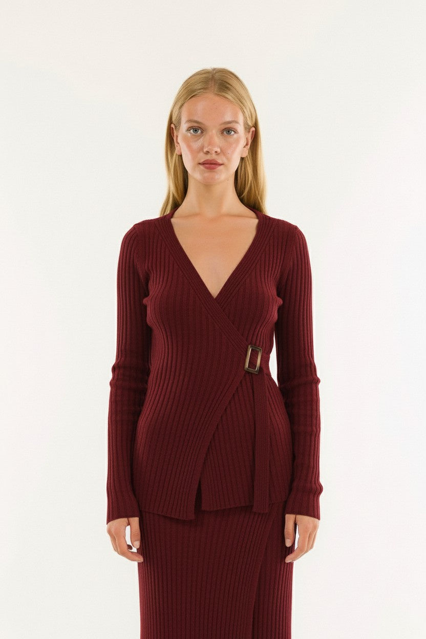 GIACCHINA INCROCIATA 3M0954C BORDEAUX KONTATTO