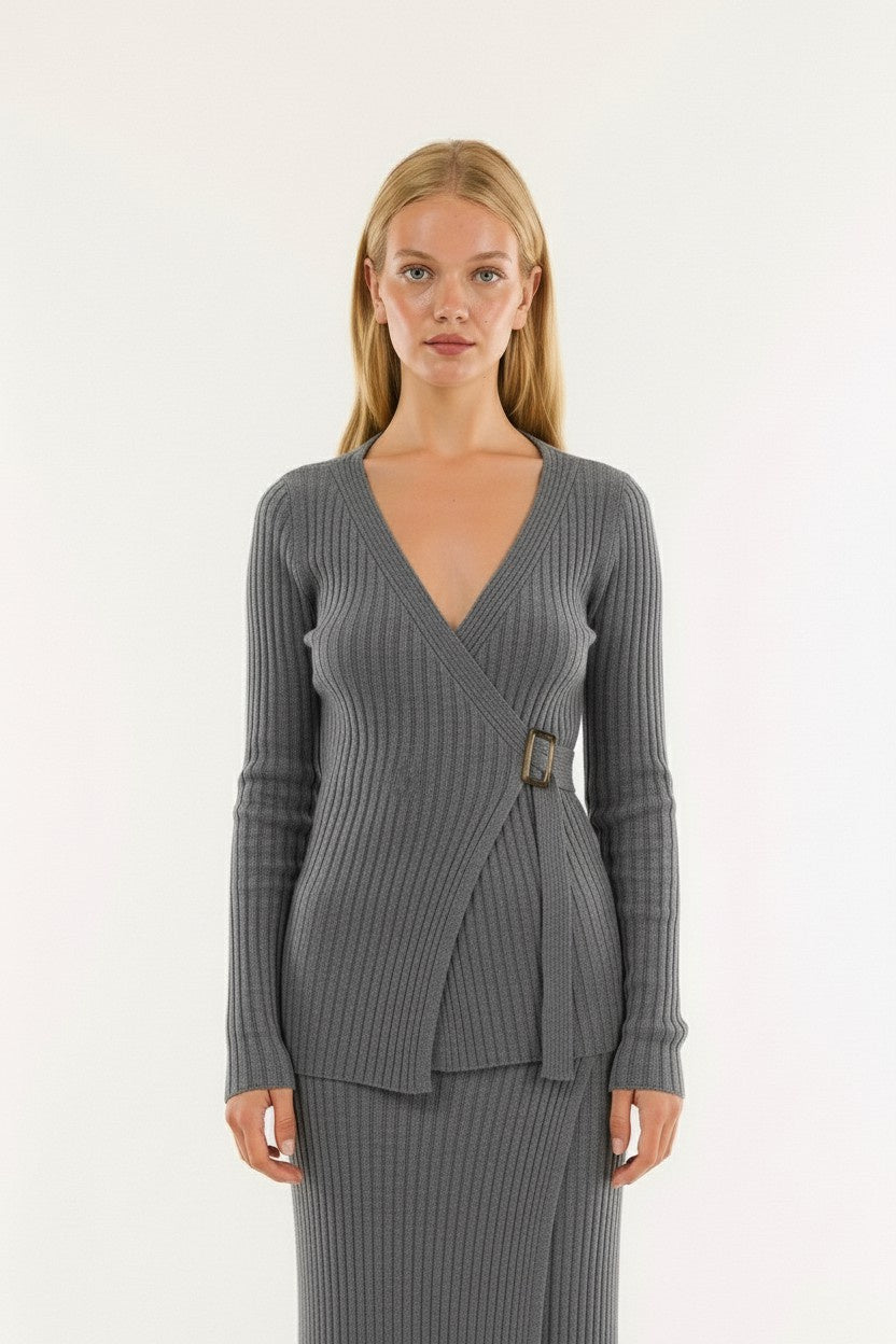 GIACCHINA INCROCIATA 3M0954C GRIGIA KONTATTO