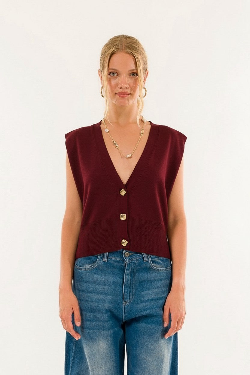 GILET 3M0945C BORDEAUX KONTATTO