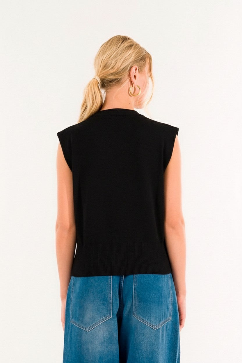 GILET 3M0945C NERO-BLACK KONTATTO