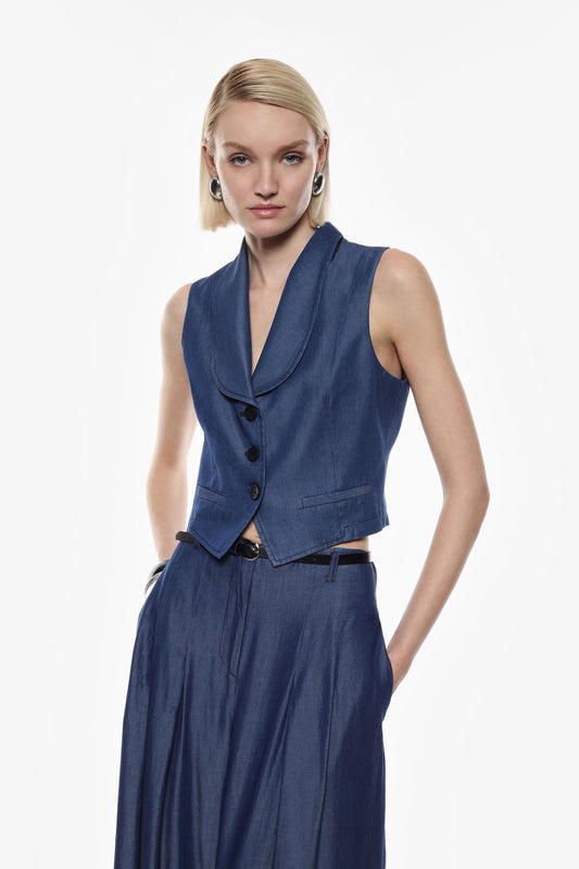 GILET LC94JYVL BLU DENIM IMPERIAL.