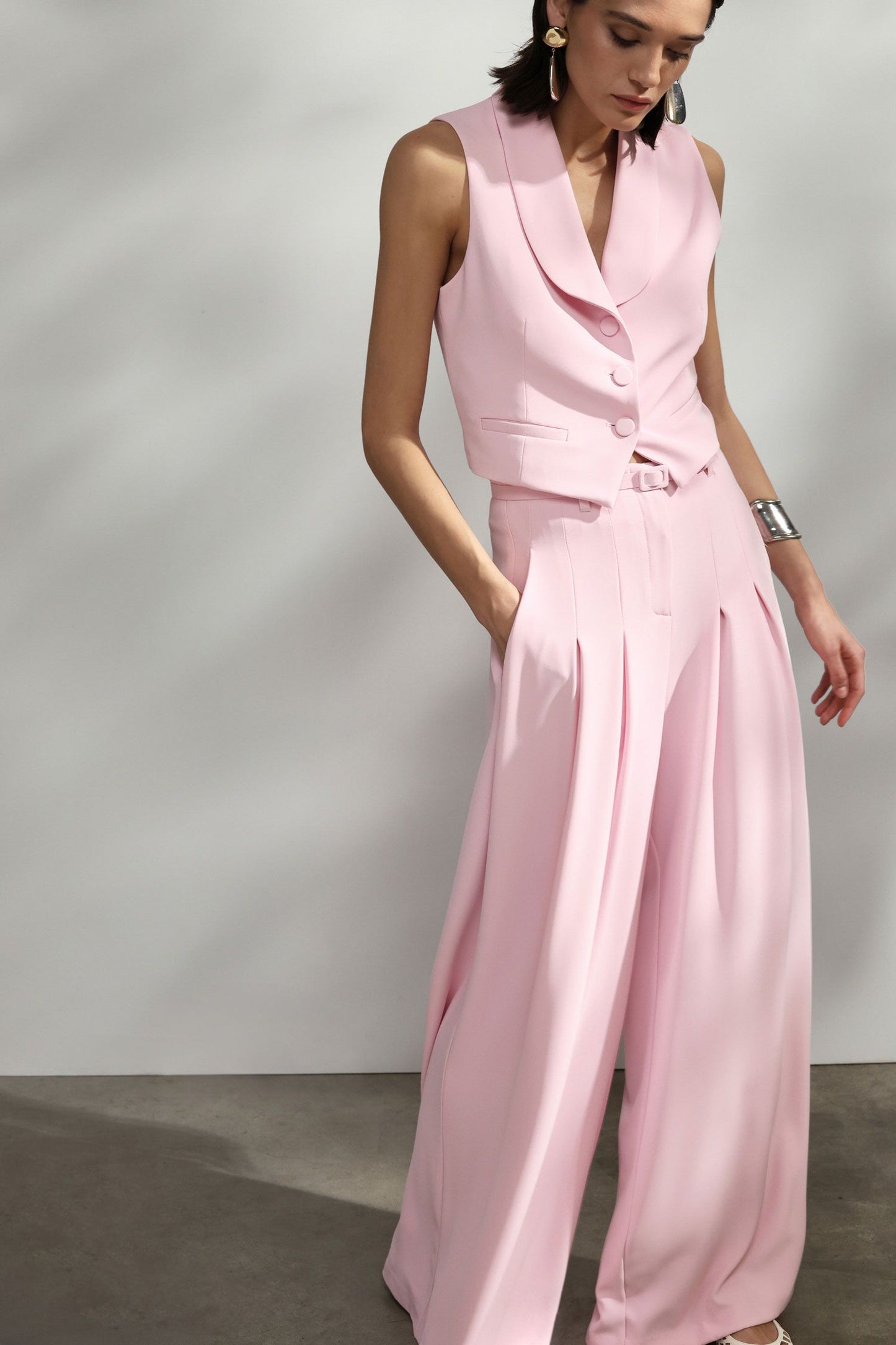 GILET LC28JHX ROSA CONFETTO IMPERIAL.