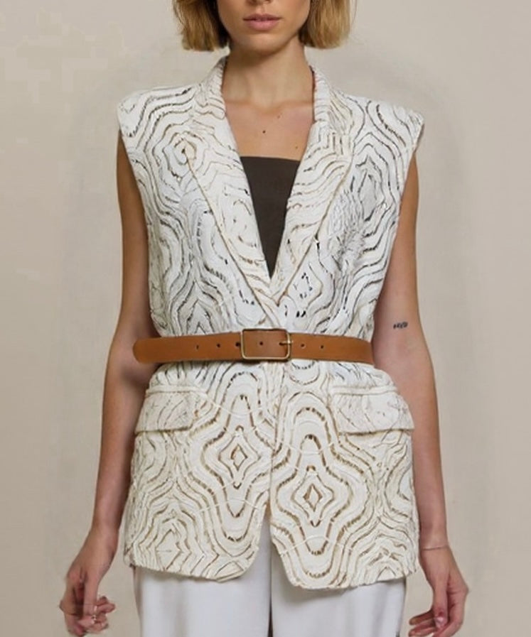 GILET S25J981 NATURALE MOTEL