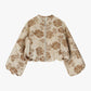 GIUBBOTTO BOMBER CON RICAMO FLOREALE BEIGE IMPERIAL.