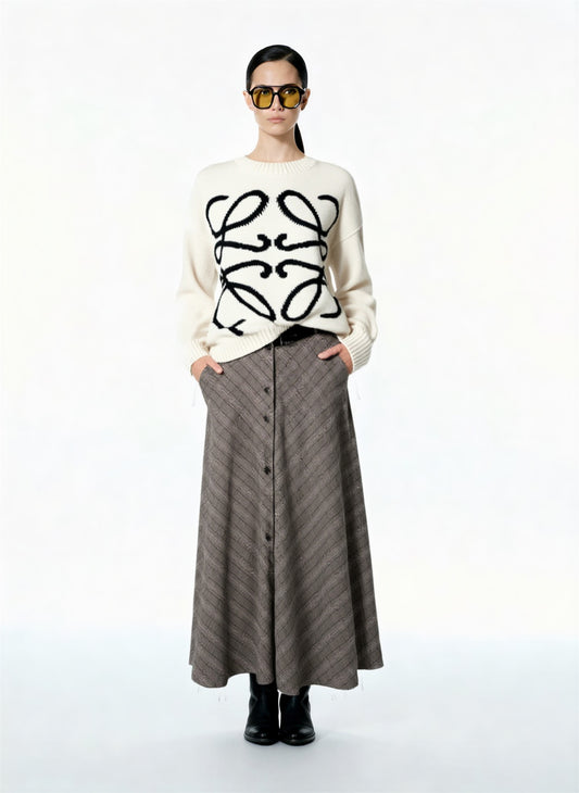 GONNA LUNGA PRINCIPE DI GALLES W25G985 MOTEL.