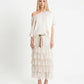 GONNA IN TULLE E PIZZO S26G553 BURRO TENSIONE IN.