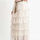 GONNA IN TULLE E PIZZO S26G553 BURRO TENSIONE IN.