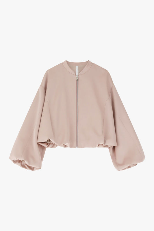 GIUBBOTTO SATIN PETALO ROSA IMPERIAL.