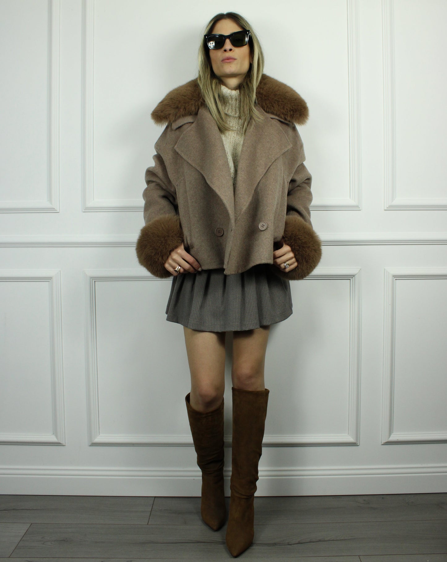 cappotto ecopelliccia tensione in