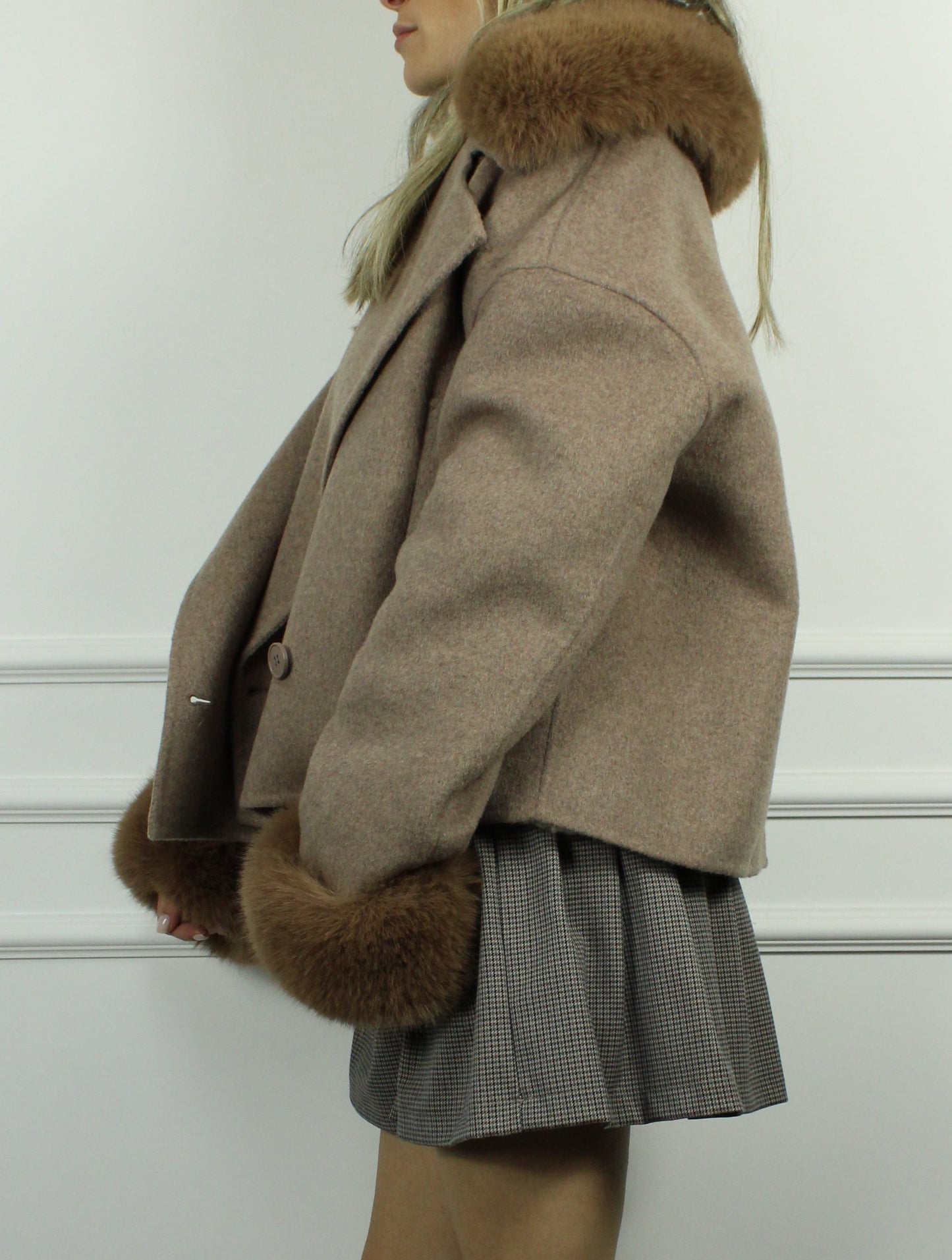 CAPPOTTO ECOPELLICCIA TENSIONE IN