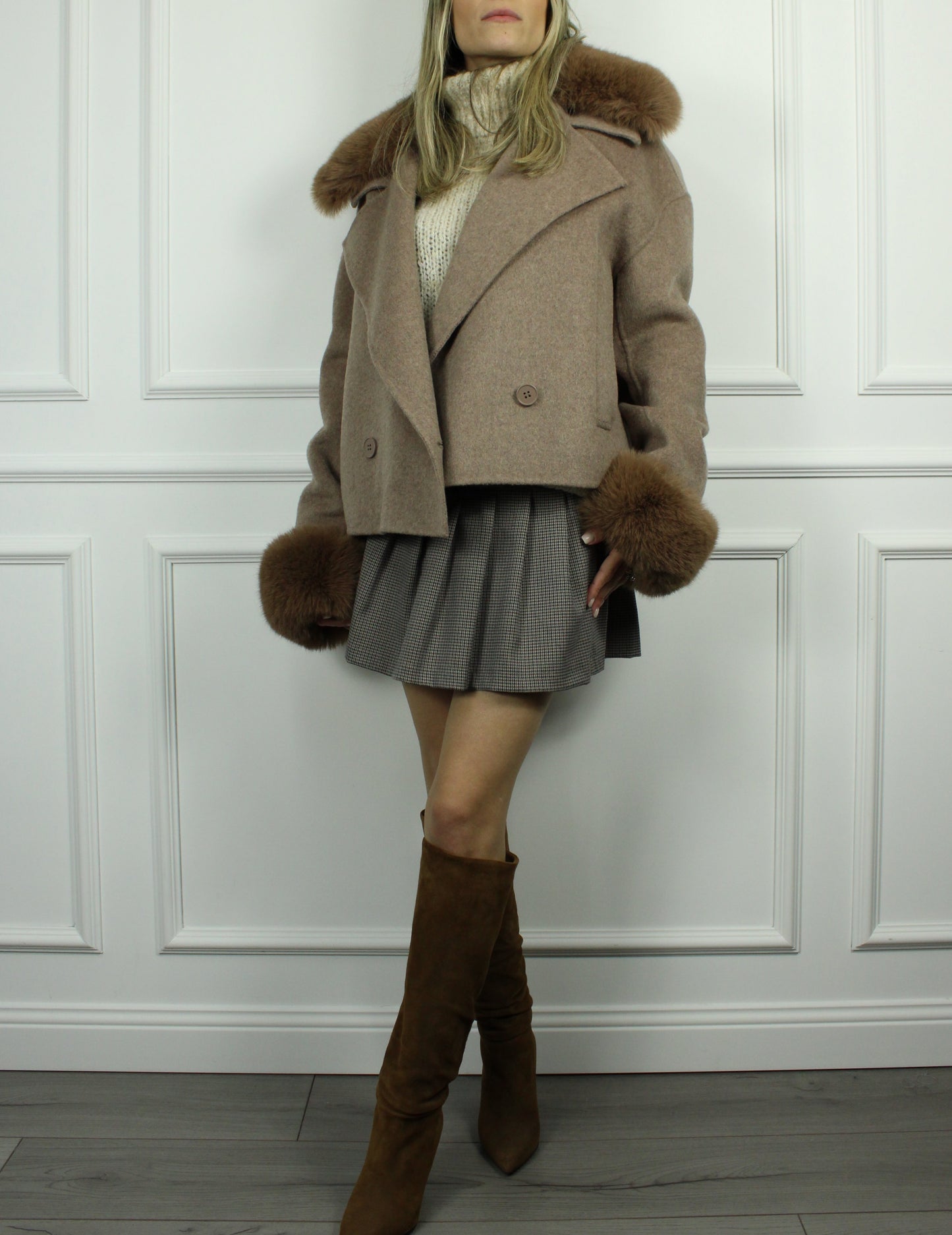 CAPPOTTO ECOPELLICCIA TENSIONE IN