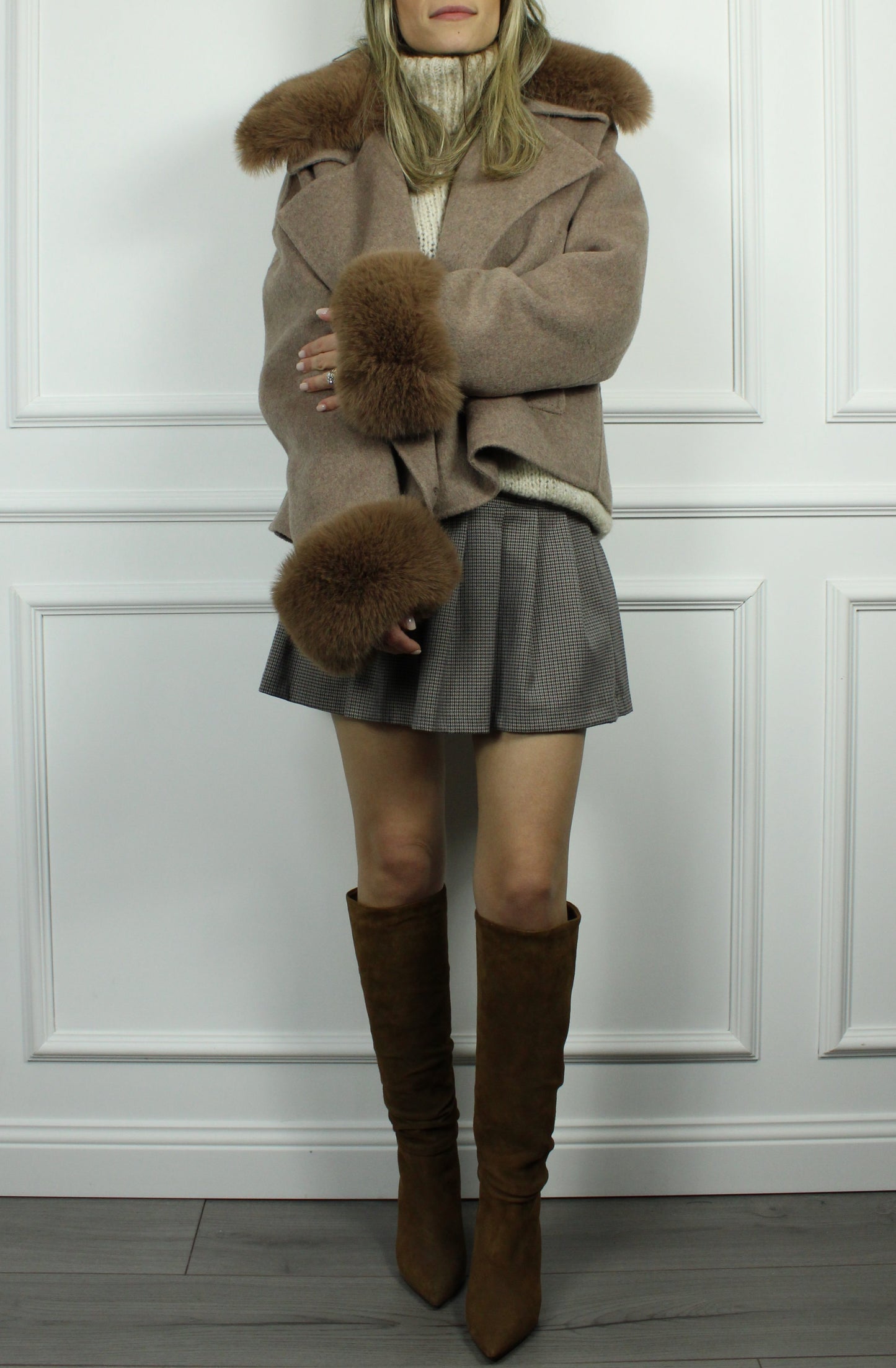 CAPPOTTO ECOPELLICCIA TENSIONE IN