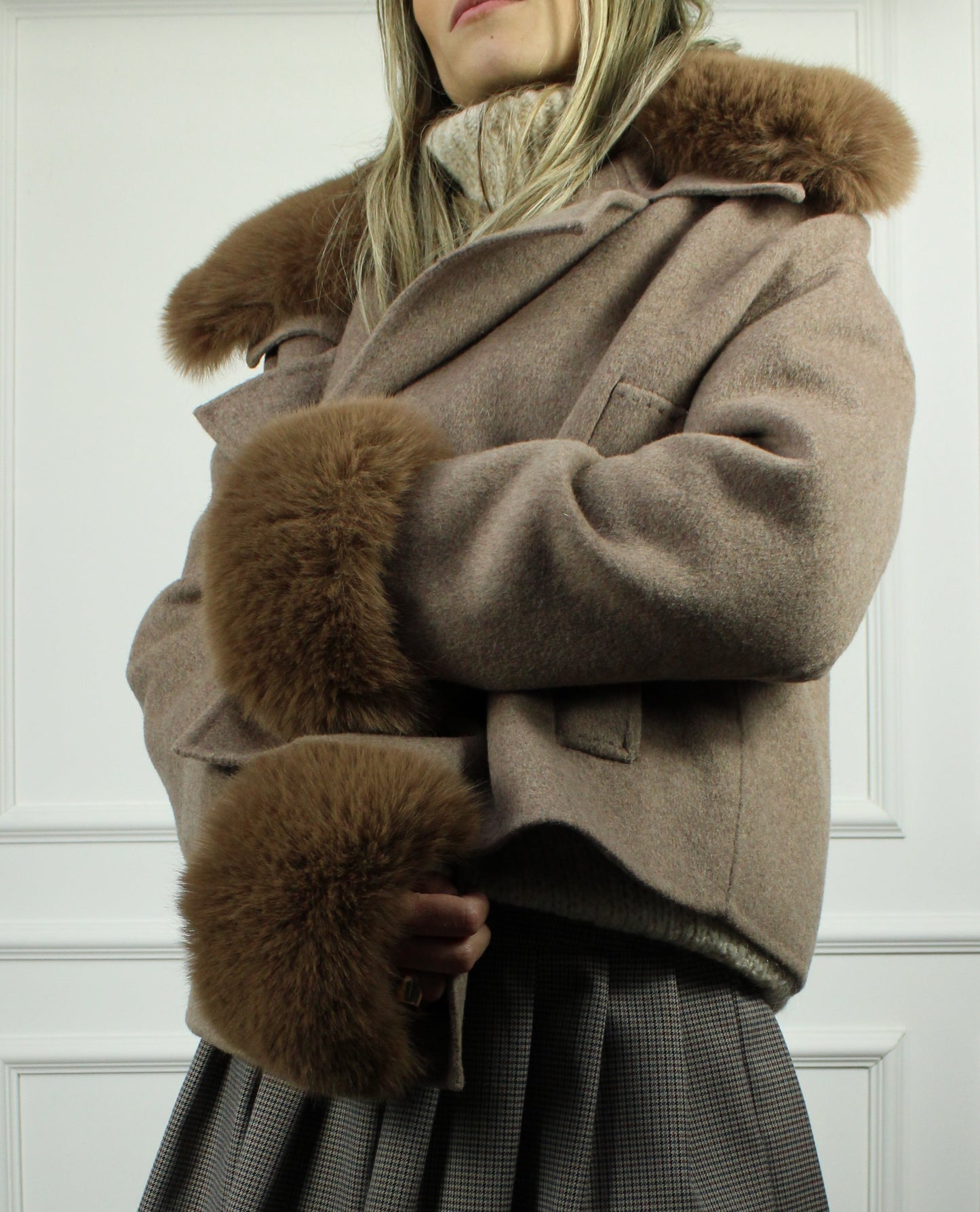 CAPPOTTO ECOPELLICCIA TENSIONE IN