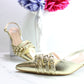 SLINGBACK FIBBIE PLATINO OVYE