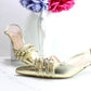 SLINGBACK FIBBIE PLATINO OVYE