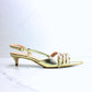 SLINGBACK FIBBIE PLATINO OVYE
