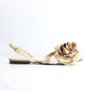 SLINGBACK IN RAFIA CON FIORE OVYE