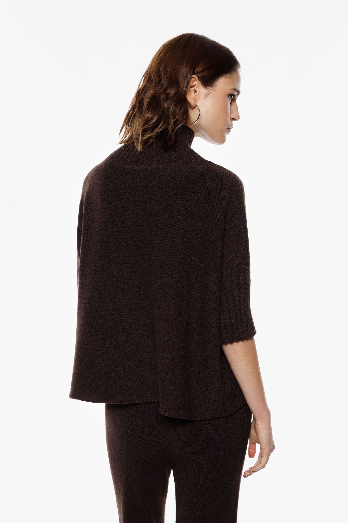 MAGLIA TURTLENECK MANICHE A MEZZO BRACCIO M3025859 MORO IMPERIAL.