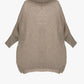 MAGLIA OVERSIZE COLLO ALTO M3025889 TAUPE IMPERIAL.