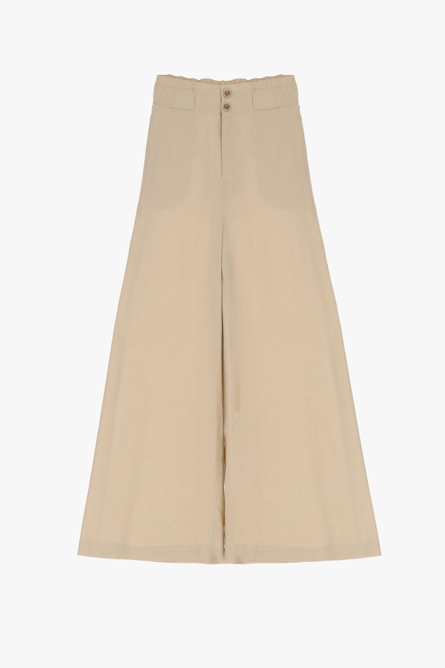 PANTALONI A PALAZZO MONOCOLOUR CON TASCHE VERTICALI IMPERIAL
